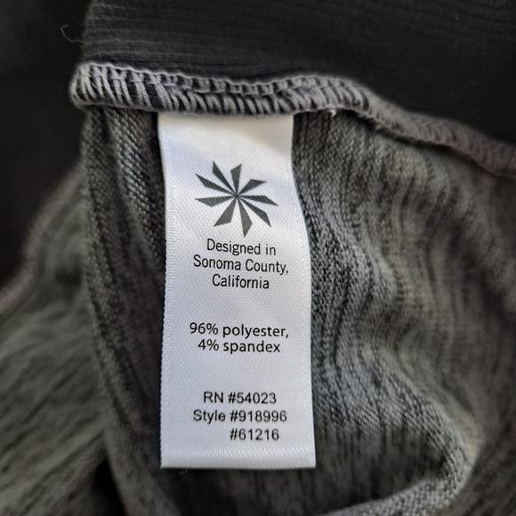 Athleta Women's Heathered Gray Athletic Sport Draped Cowl Neck Sweatshirt szM - Picture 8 of 8